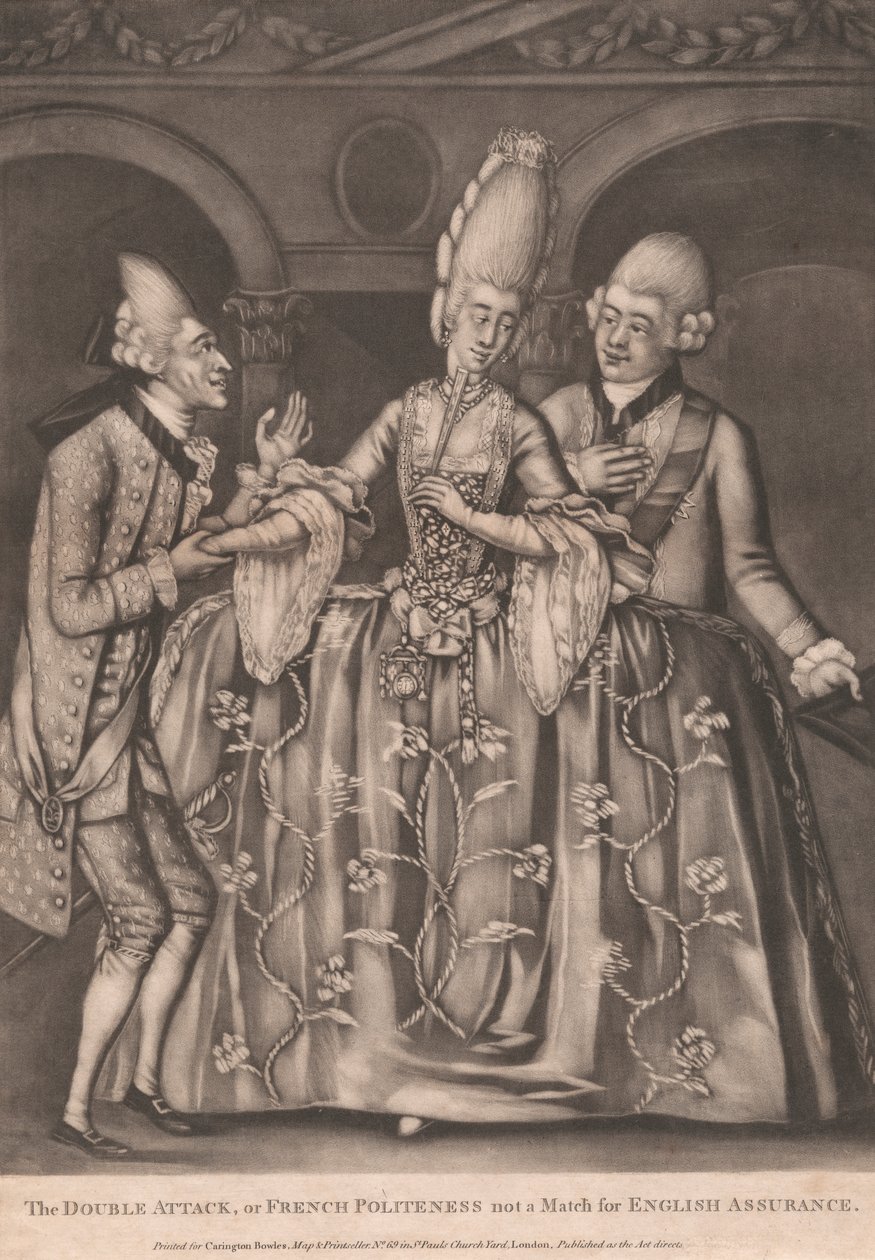 A kettős támadás vagy a francia udvariasság nem felel meg az angol biztosítéknak alkotó: Unknown artist