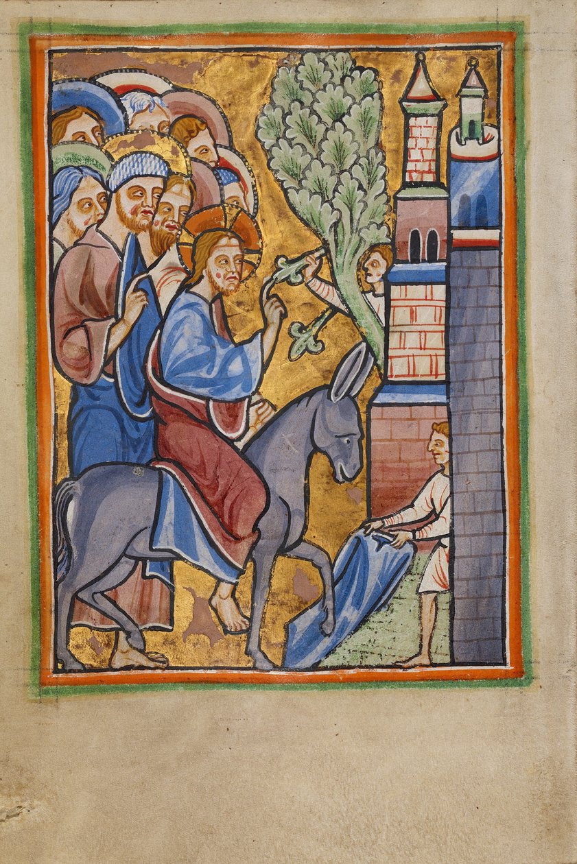 A jeruzsálemi bevonulás alkotó: Unknown artist