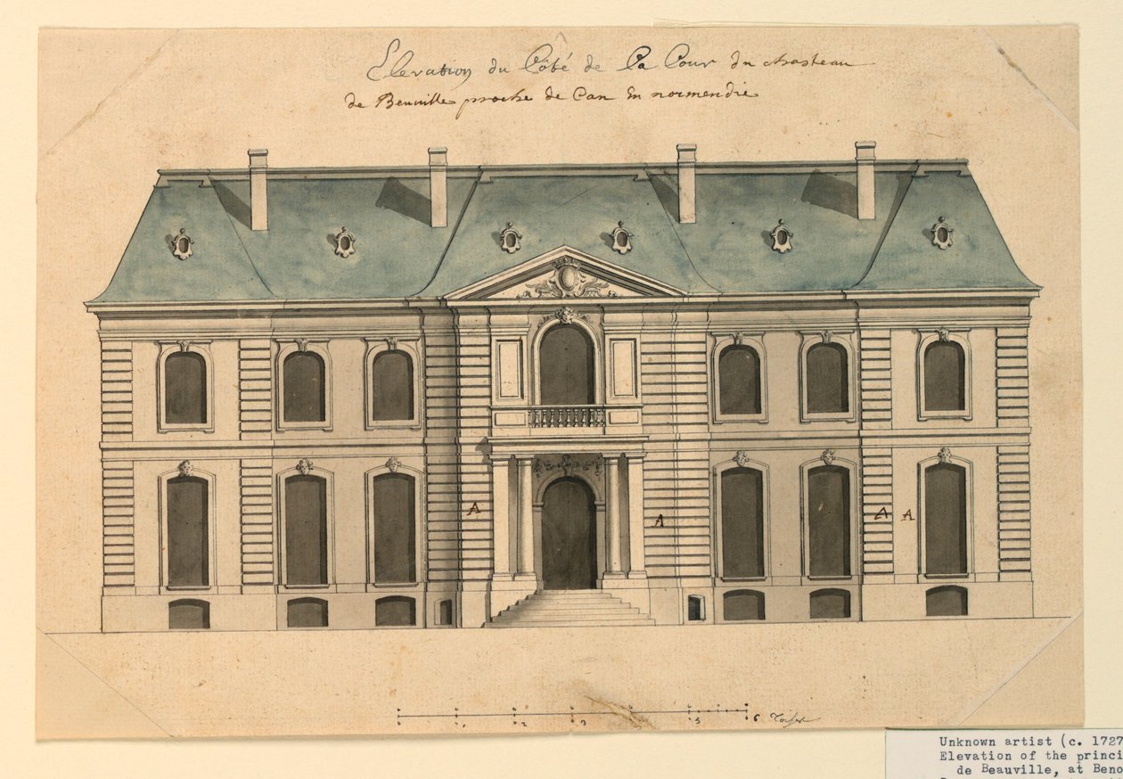 Egy villa homlokzata Benoille-ban alkotó: Unknown artist