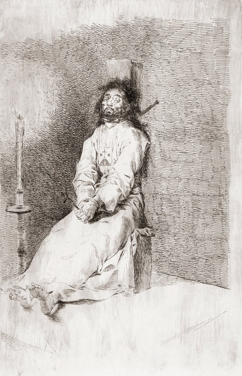 The Garrotted Man, 1780 körül (rézkarc) alkotó: Unknown artist