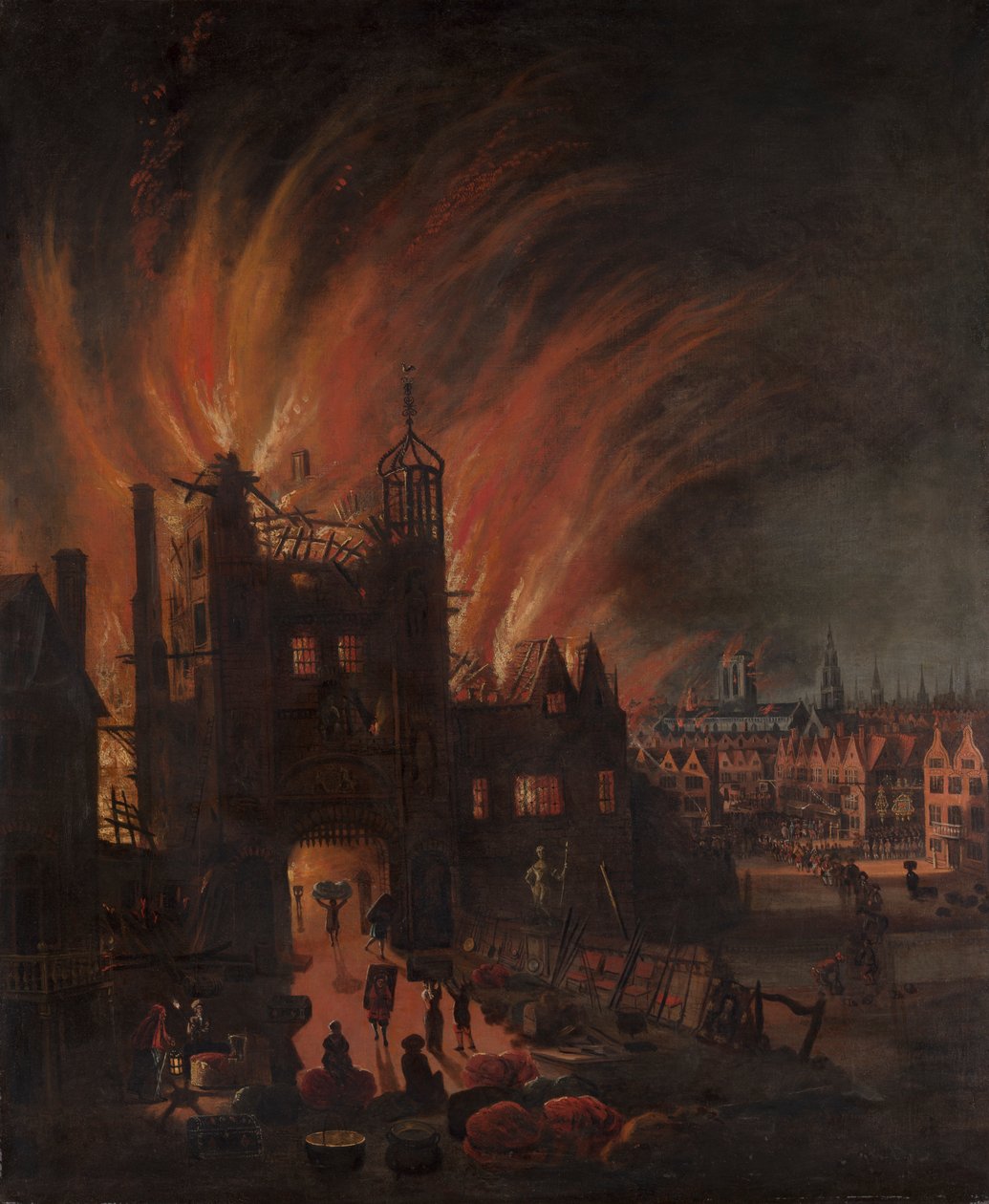 A londoni nagy tűzvész, Ludgate-tel és Old St. Paul