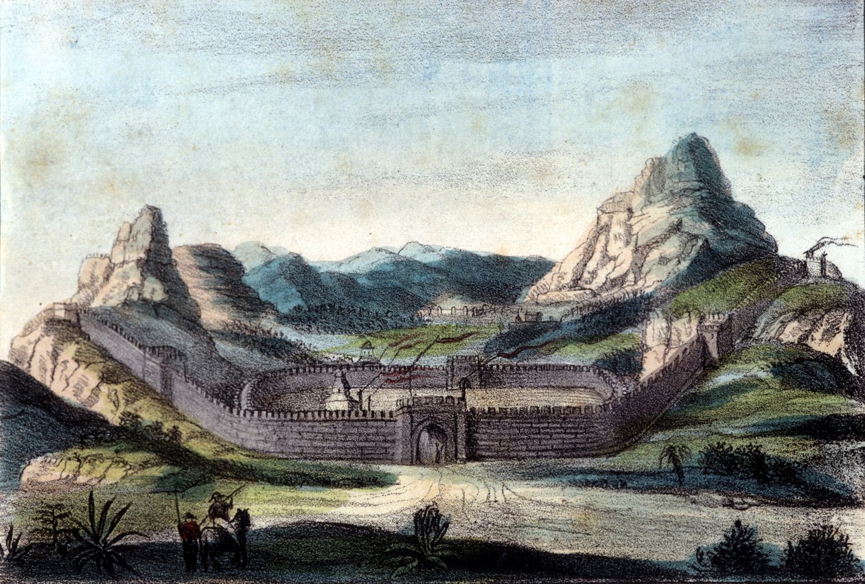 A kínai Nagy Fal. 19. századi metszet. alkotó: Unknown artist