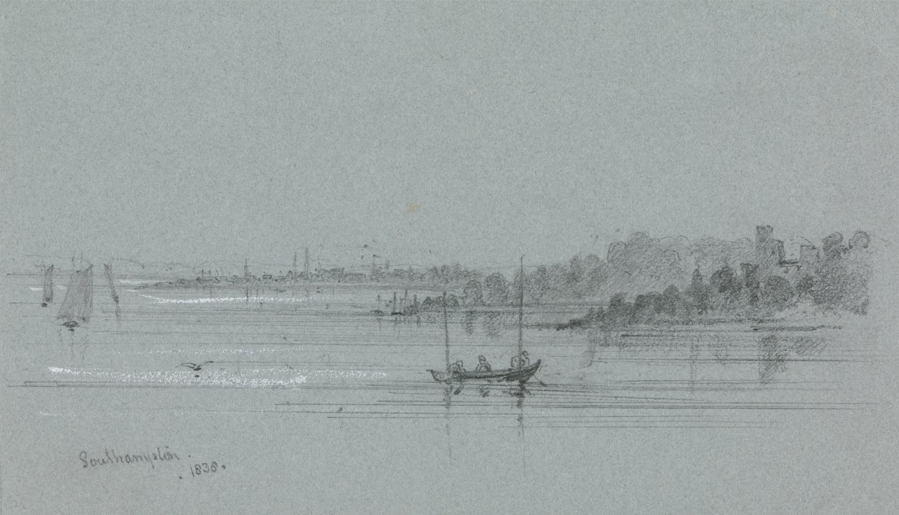 A kikötő Southamptonban alkotó: Unknown artist