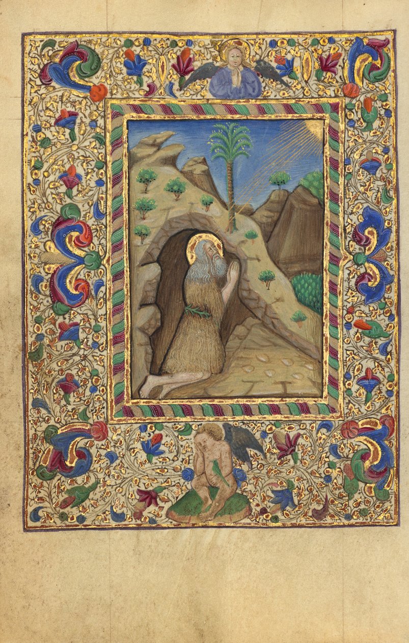 A remete Honofrius az imádságban alkotó: Unknown artist