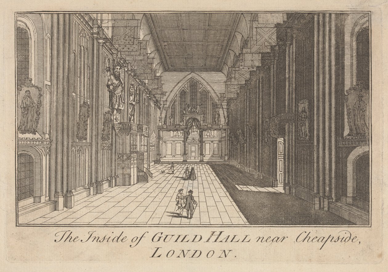 A Guild Hall belseje Cheapside közelében, Londonban alkotó: Unknown artist