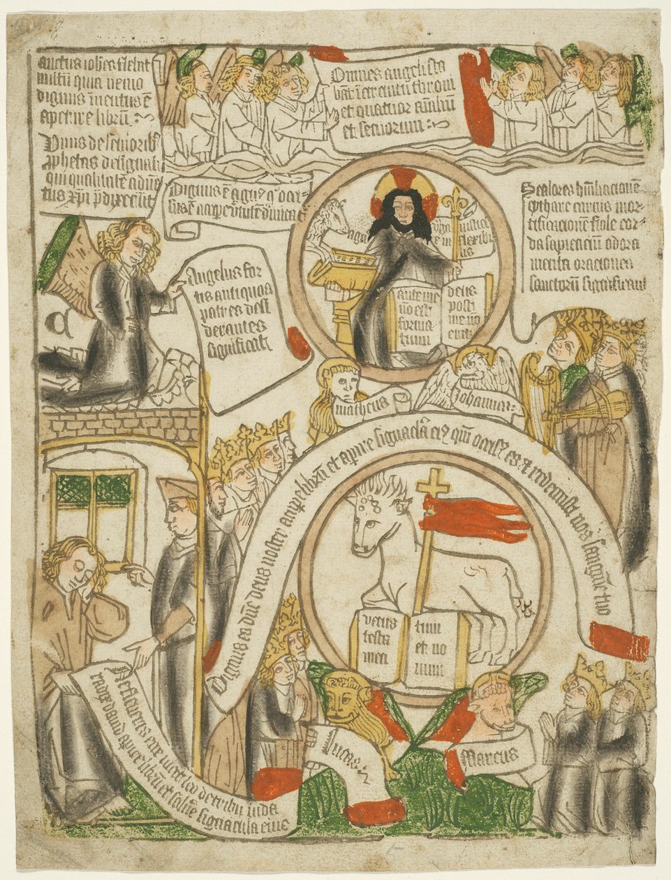 A bárány megkapja a lezárt könyvet, C fólió az Apokalipszisből alkotó: Unknown artist
