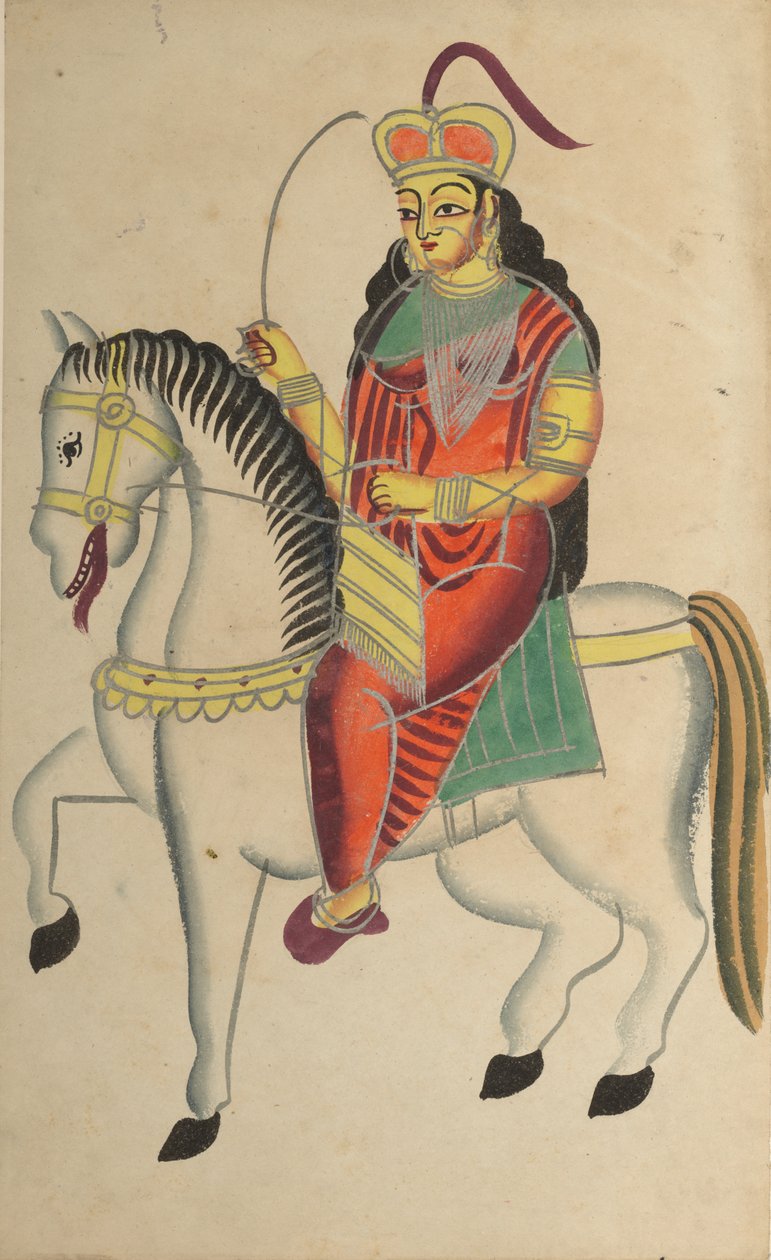 Jhansi Rani Lakshmi Bai hősnő lázadása alkotó: Unknown artist