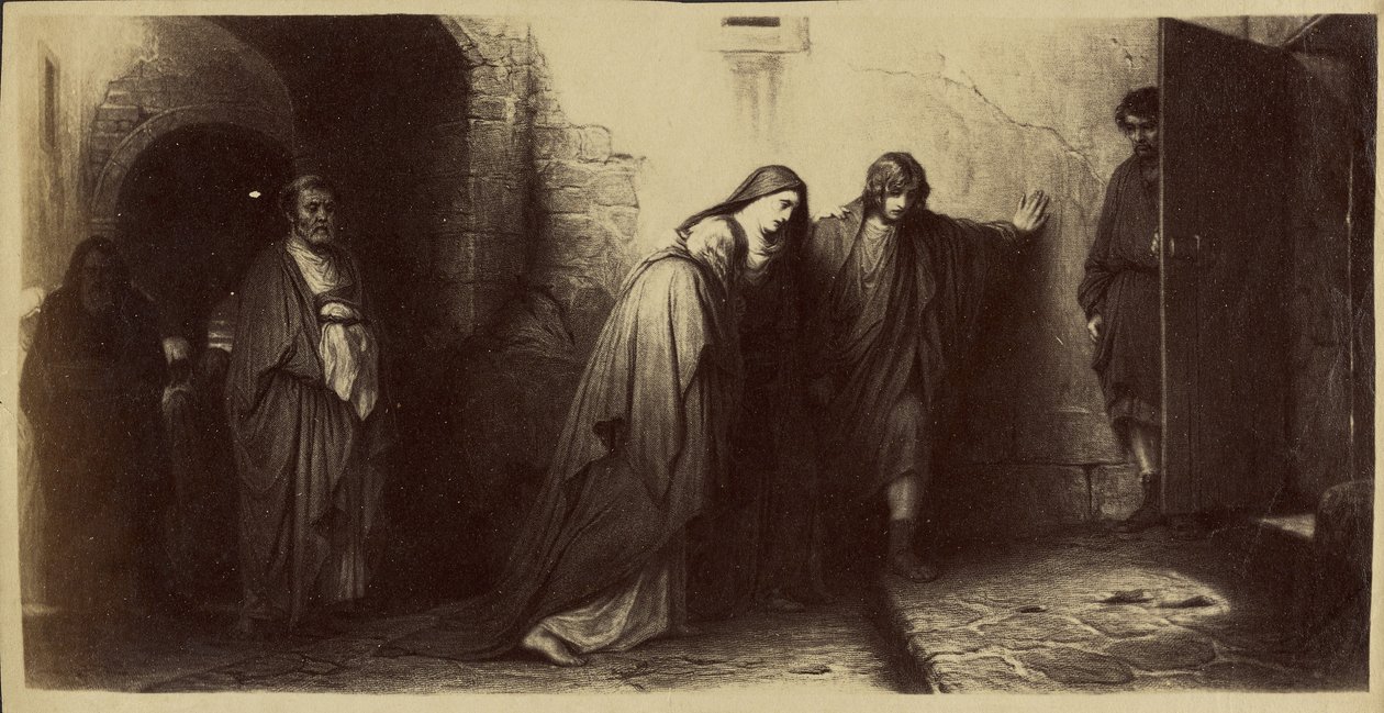 [A visszatérés a Golgotáról, Paul Delaroche] alkotó: Unknown artist