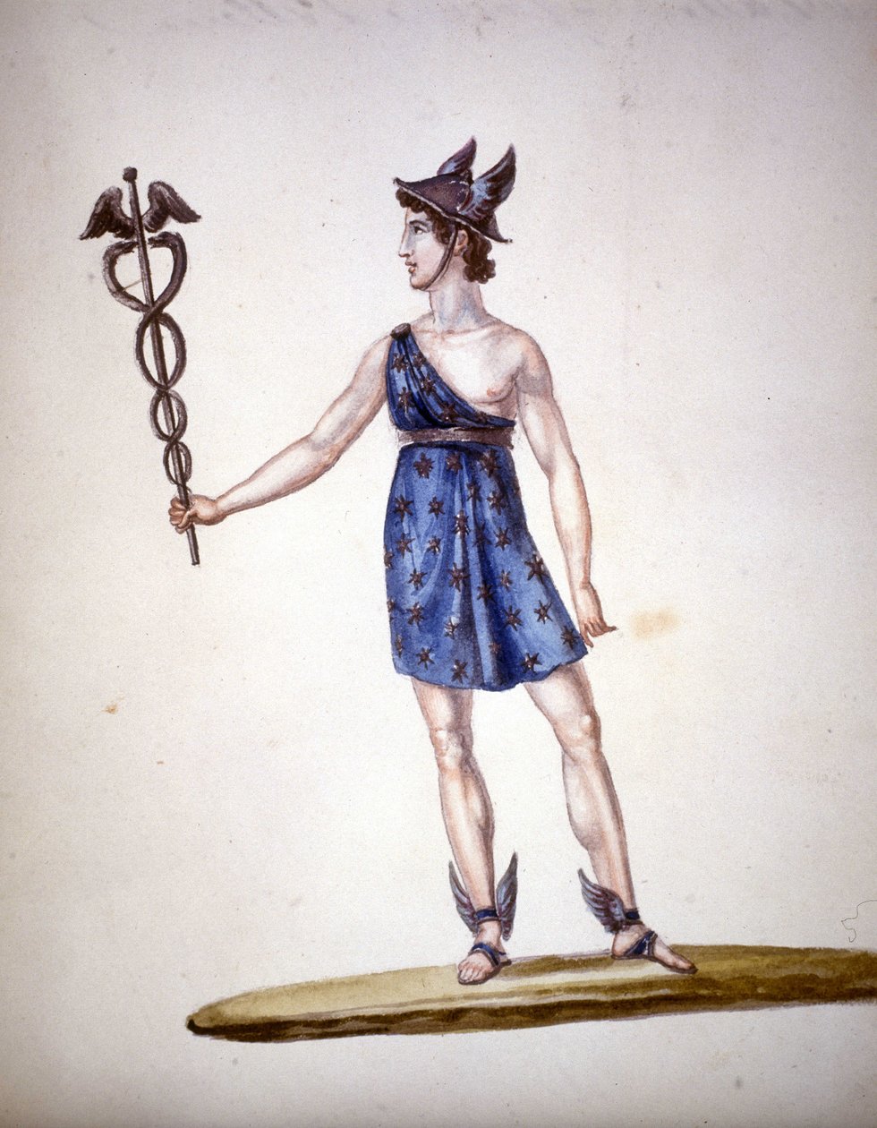 A római isten Merkúr vagy Hermész a görögöknél. alkotó: Unknown artist