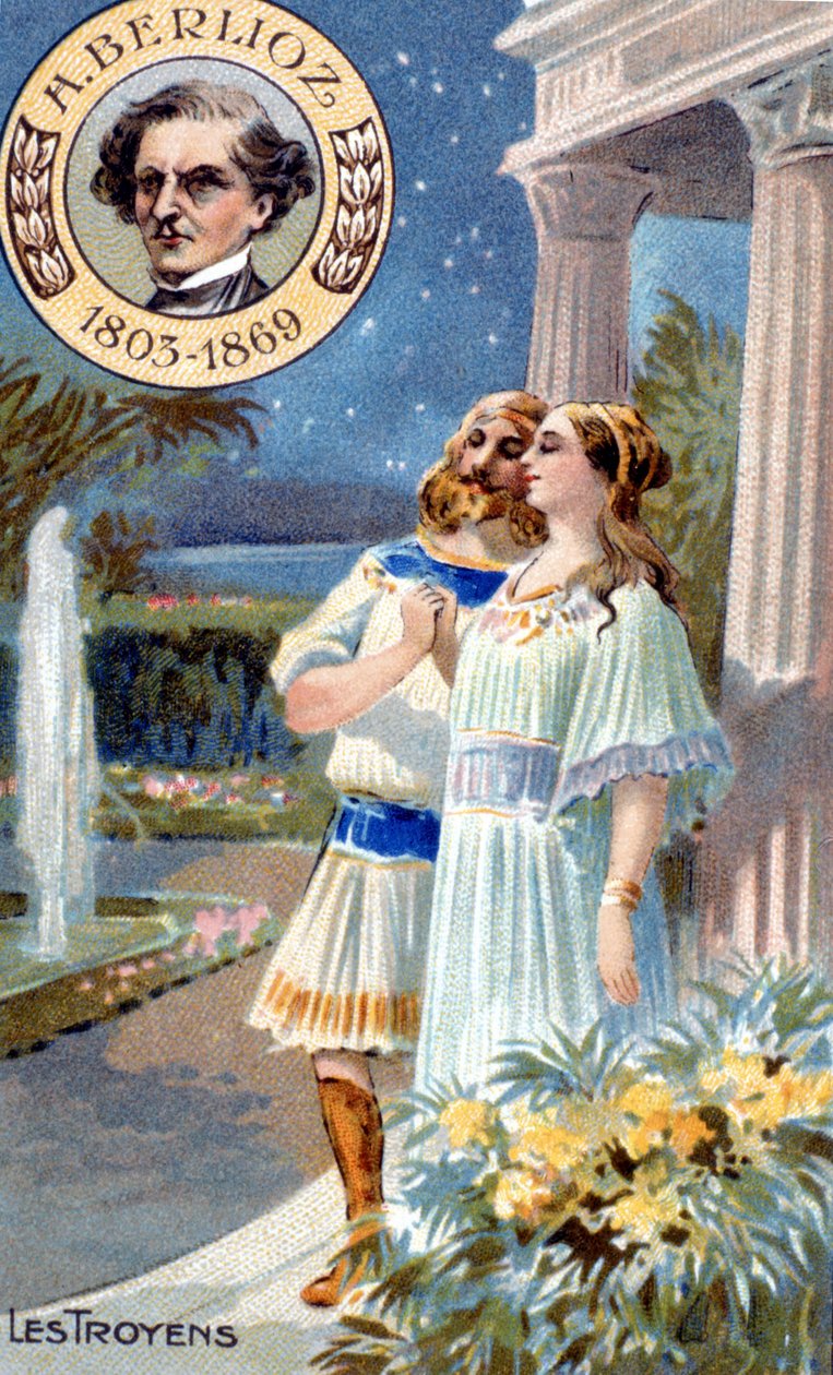 Hector Berlioz trójai. 19. századi kromolitográfia. alkotó: Unknown artist