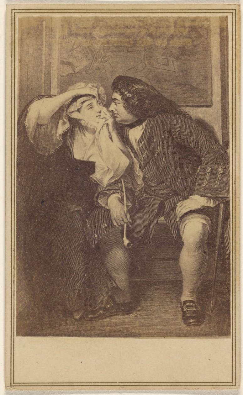 Az özvegy és Toby bácsi. [másolat egy akvatintáról] alkotó: Unknown artist