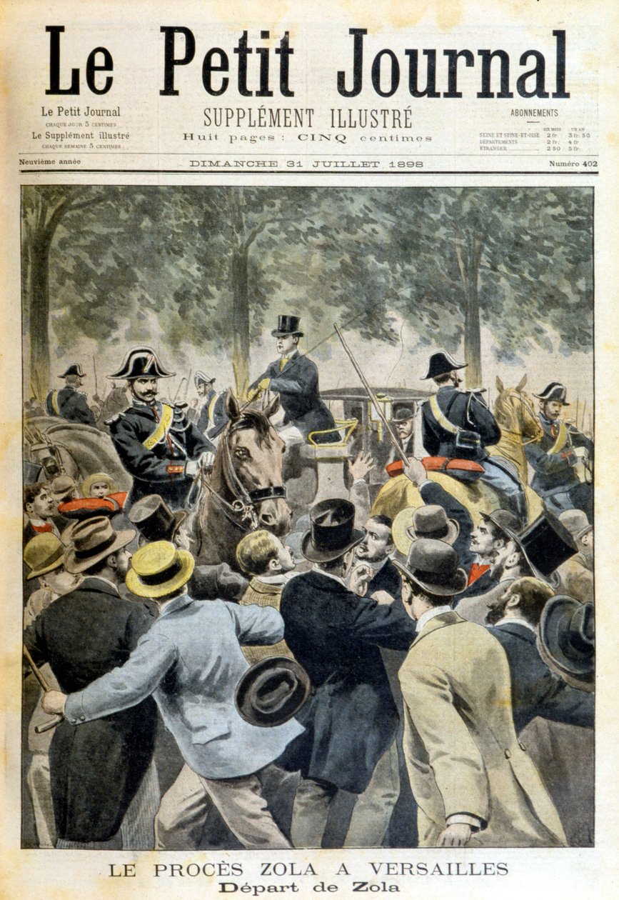Zola-per Versailles-ban – a „Le Petite Journal” című lapban, 1898.07.31. alkotó: Unknown artist