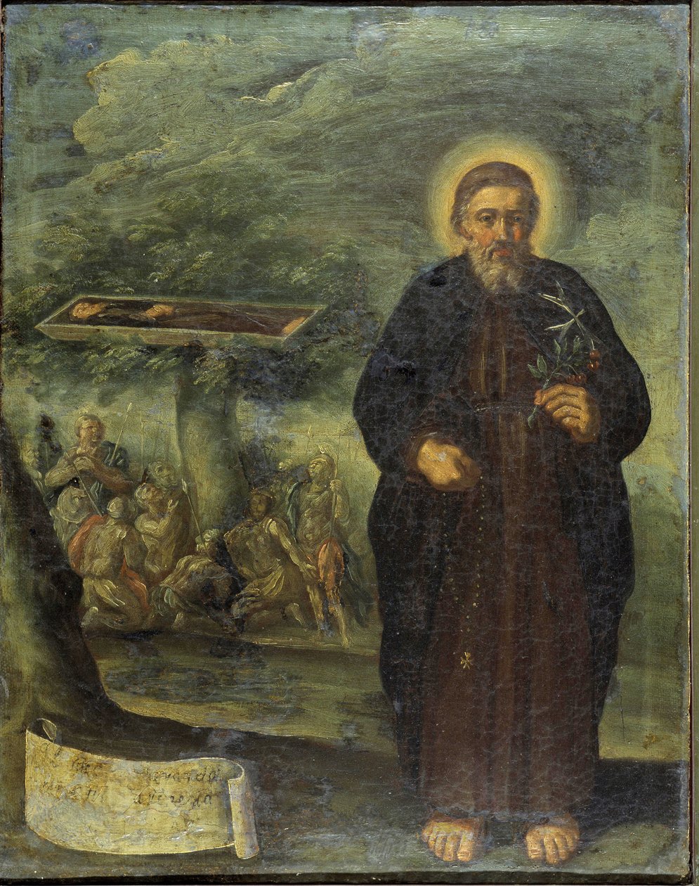 Az áldott Gerard Mecatti. Boldog Gerard Mecatti. Gerard testvér portréja, Gerard Tenque, a jeruzsálemi kórházi rendtárs (Szent János kórházai), amelyből a Máltai Rend lett. Névtelen festmény a nápolyi iskoláról alkotó: Unknown artist