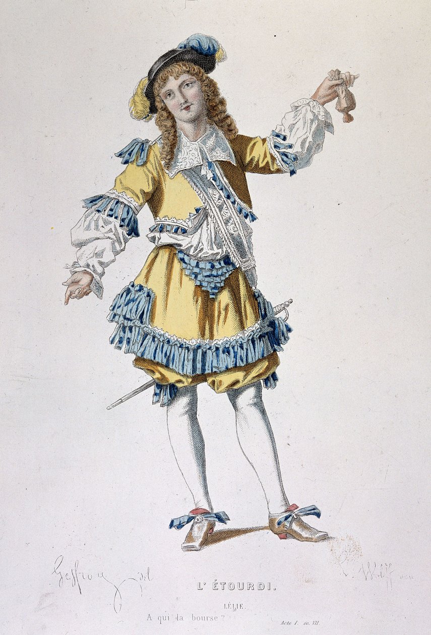 Lélie karaktere Molière (1622-1673) „” L’étourdi (1654)” című művében. alkotó: Unknown artist