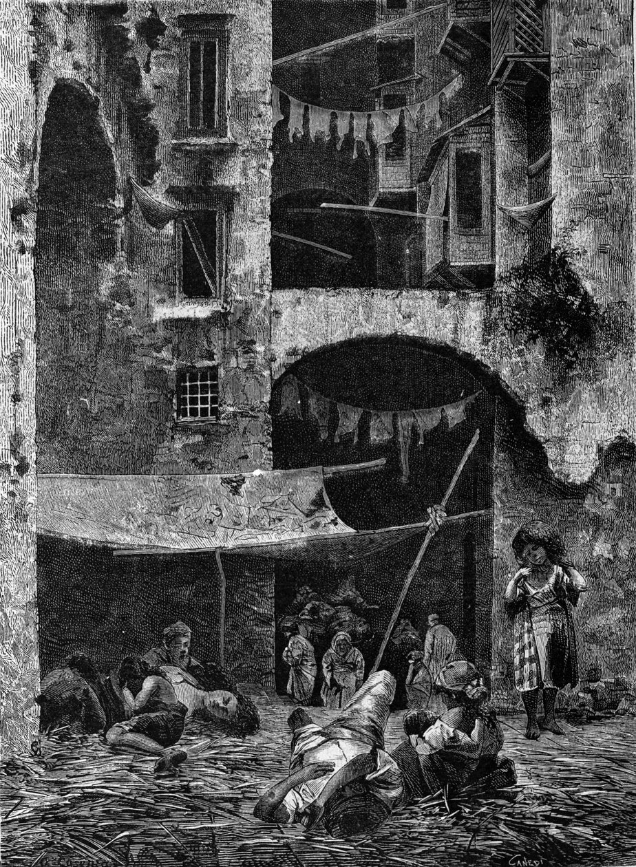 A kolerajárvány Nápolyban 1836-ban. alkotó: Unknown artist