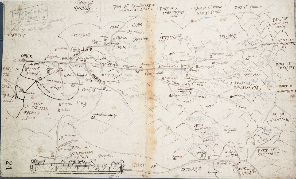 A Muskery leírása, 1590 körül (papír, vászon) alkotó: Unknown artist