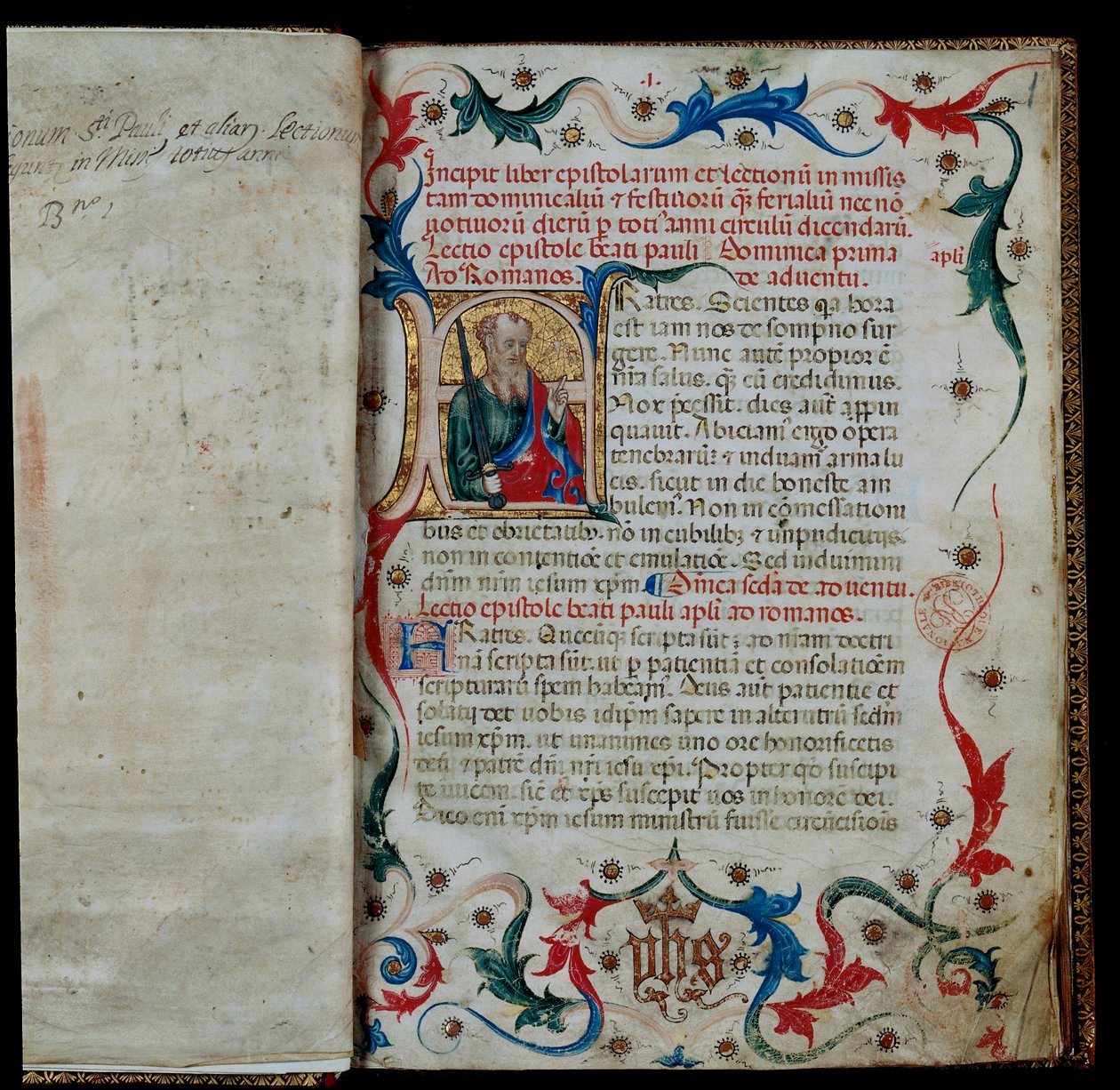 A Lectionary kezdete alkotó: Unknown artist