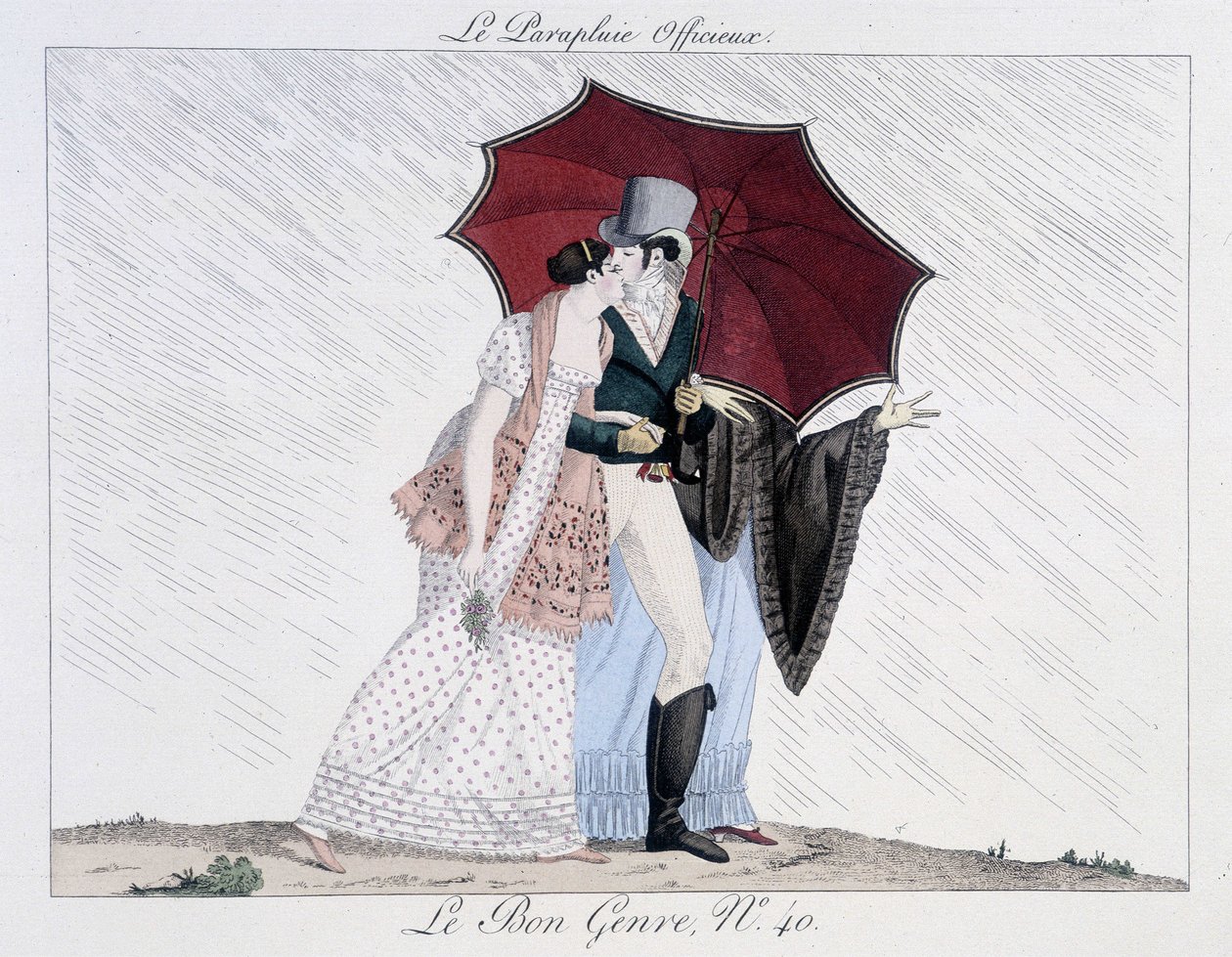 Az informális esernyő – a „” Le Bon műfajban””, 2. sz. 40, 19. század vége alkotó: Unknown artist