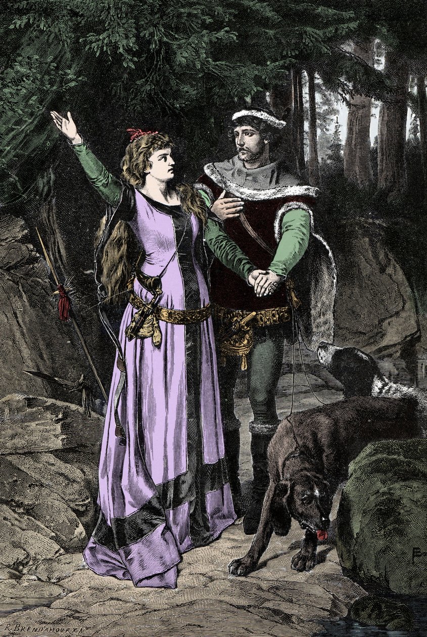 VIII. Károly király (1470-1498) és Bretagne-i Anna (1477-1514) találkozása alkotó: Unknown artist