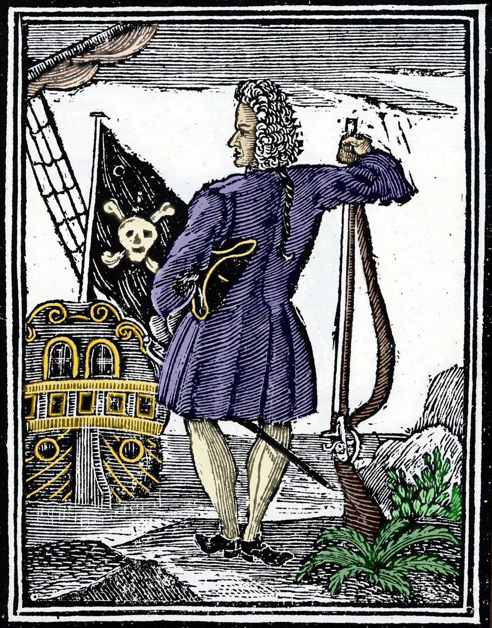 A kalóz „” úriember” Stede Bonnet (1688-1718). alkotó: Unknown artist