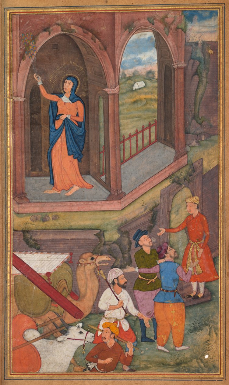 Jézus születési helye, Jerome Xavier atya szentségtükréből (Mir’at al-quds) alkotó: Unknown artist