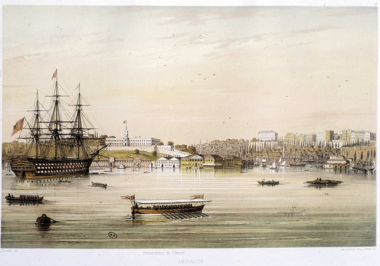 Isztambul kikötője vagy Admirautja a XIX alkotó: Unknown artist