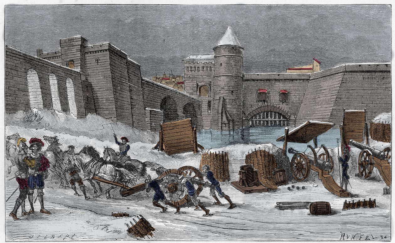 Metz székhelye V. Károly 1552-ben Gilbert „Les sieges celebres” című metszetében. alkotó: Unknown artist