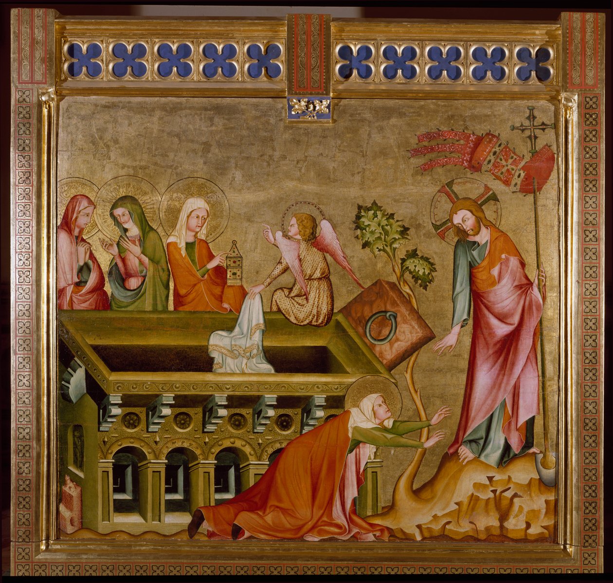 A három nő a sírban és a Noli me tangere (festmény, 1330 körül) alkotó: Unknown artist