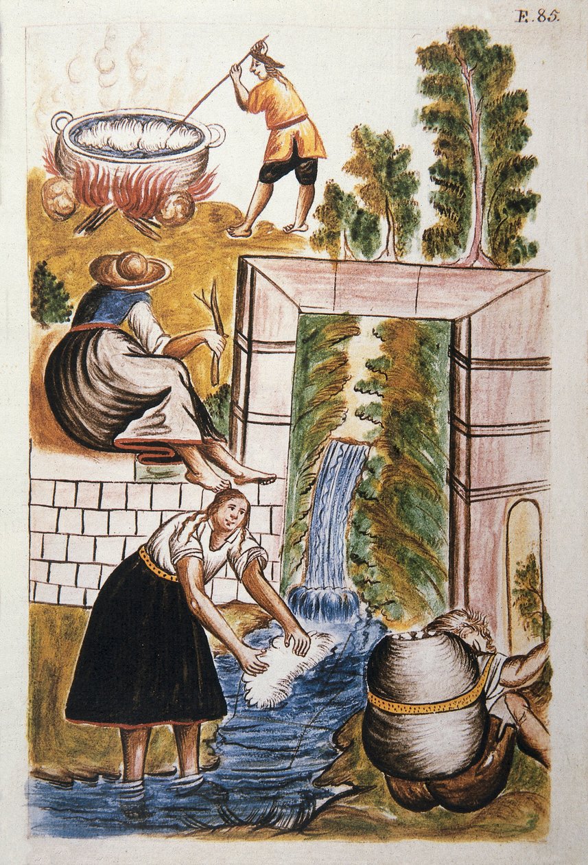 A "Trujillo del Peru" vagy "Codex Martinez Companion" című könyve, Balthazar Martinez Companion és Bujanda, Trujillo püspöke (1782-1785) alkotó: Unknown artist