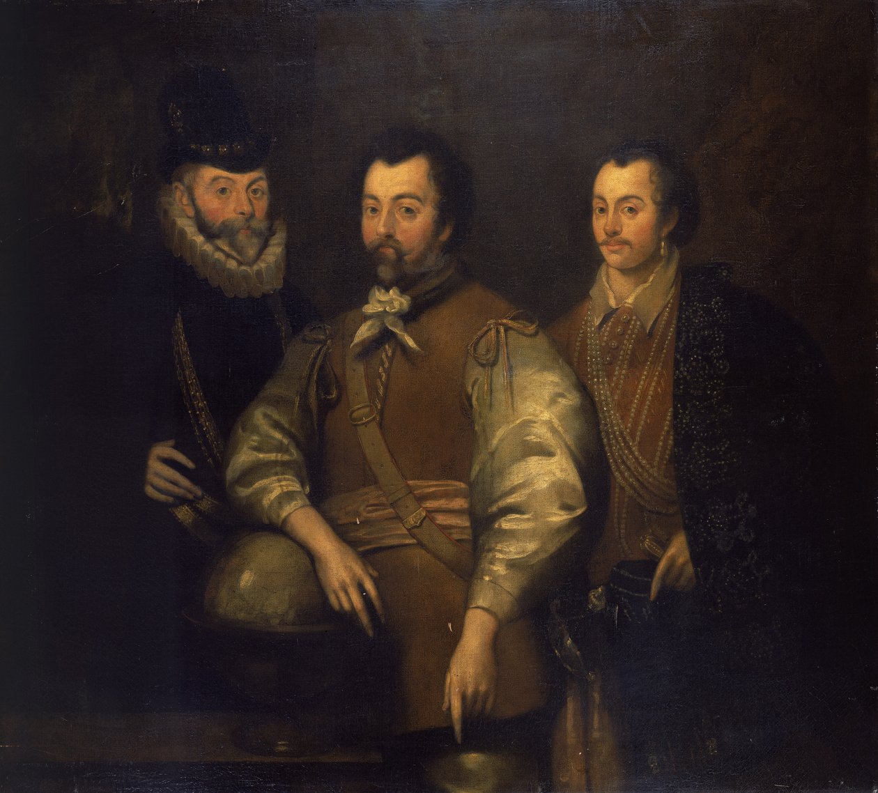 Thomas Cavendish, Sir Francis Drake és Sir John Hawkins alkotó: Unknown artist