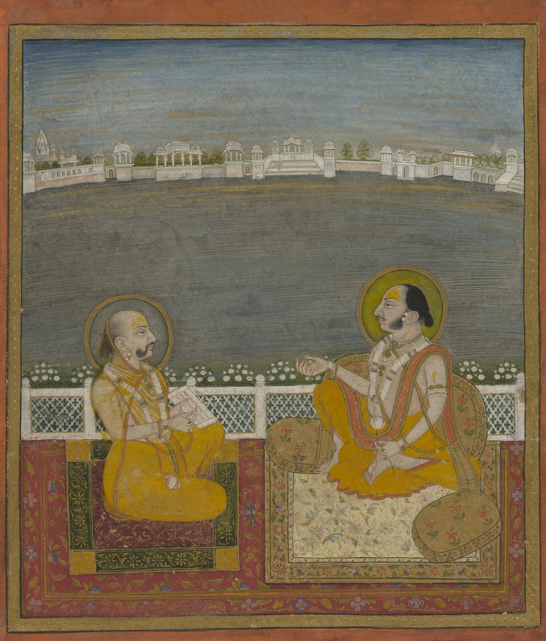 Tilkayat Dauji II Maharaj egy látogatóval alkotó: Unknown artist