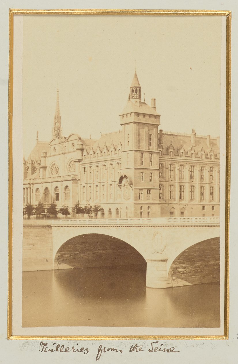 Tuilleries a Szajna felől alkotó: Unknown artist