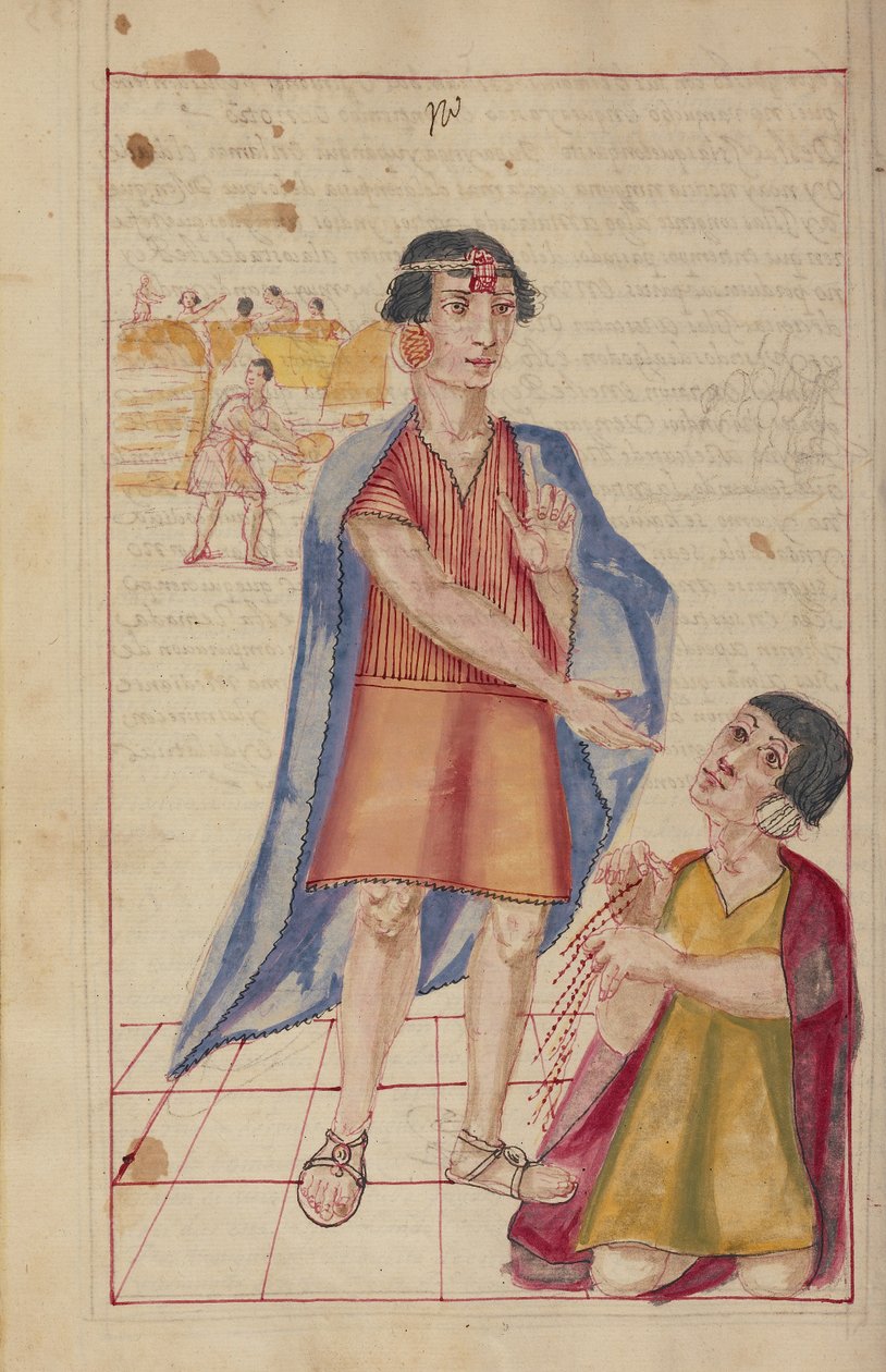 Tupac Inca Yupanqui és egy Quipucamayoc alkotó: Unknown artist