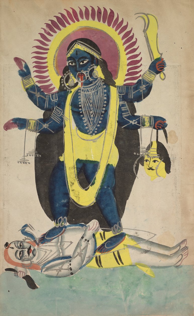Kali két aspektusa: Kali táncol Shiván alkotó: Unknown artist
