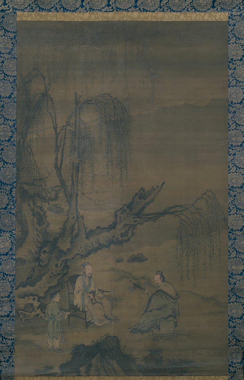 Két tudós-zenész egy tájban alkotó: Unknown artist