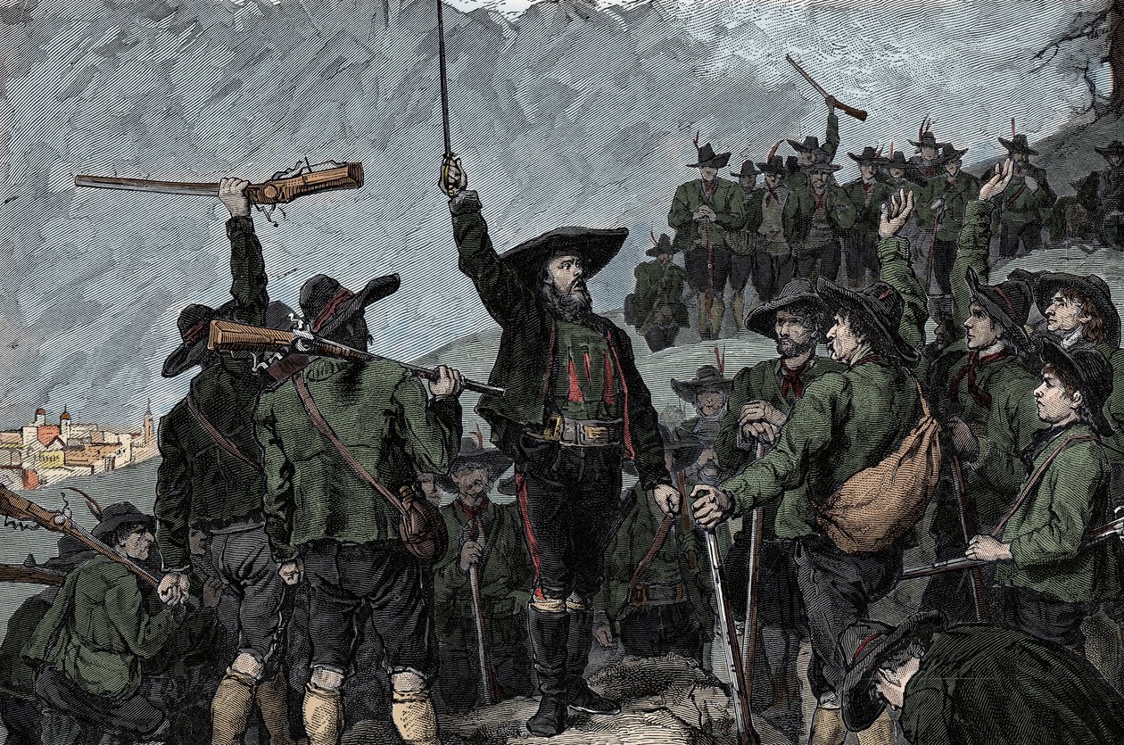 Andreas Hofer tiroli hazafi (1767-1810) – Tiroli (tiroli) lázadása 1809-ben: Andreas Hofer tiroli hazafi alkotó: Unknown artist