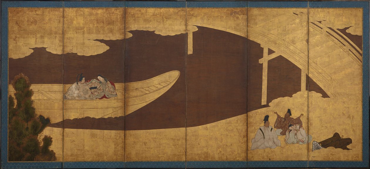 Ukifune, a Genji meséjéből alkotó: Unknown artist