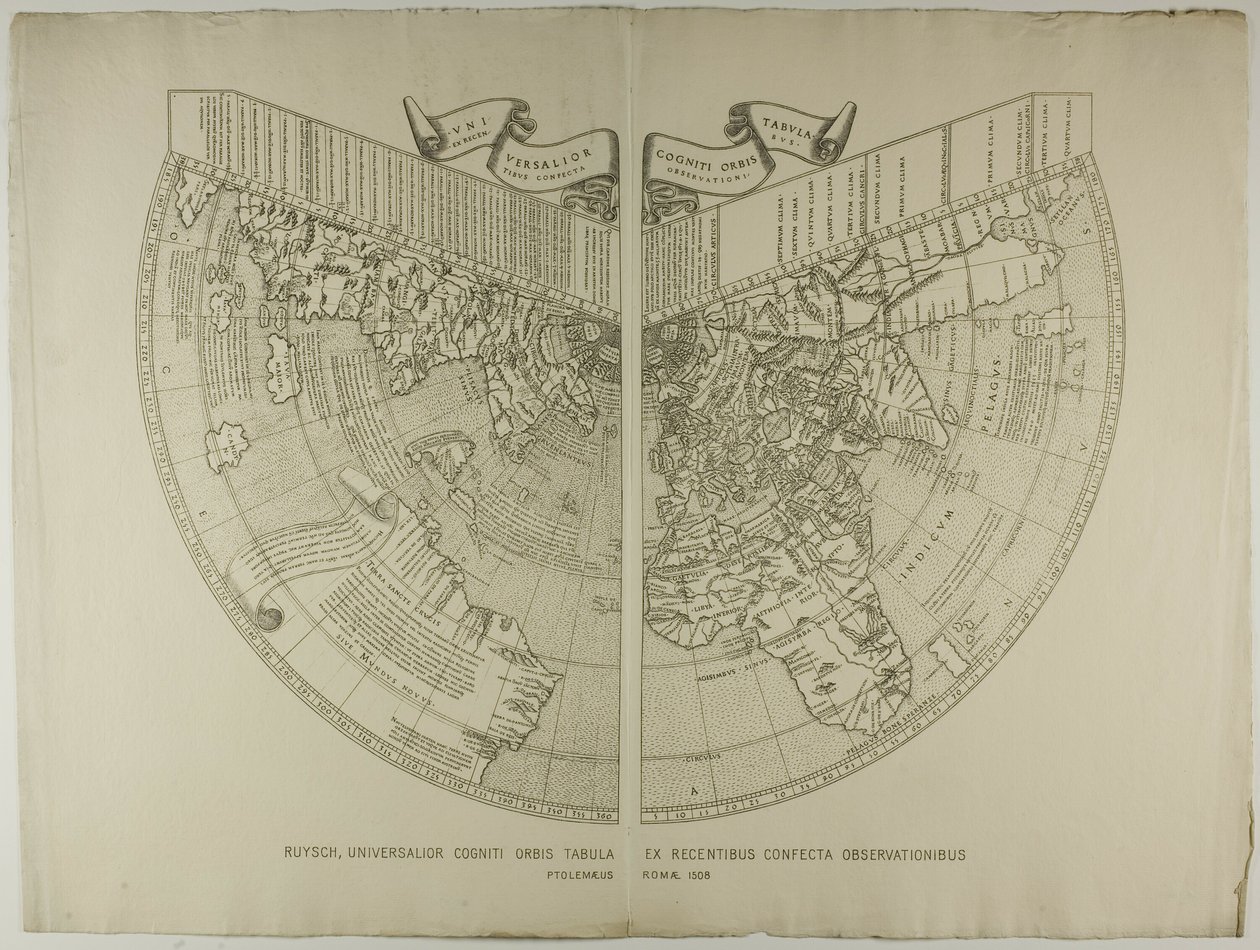 Universalior Cogniti Orbis Tabula, Ex Recentibus Confecta Observationibus Ruysch alkotó: Unknown artist