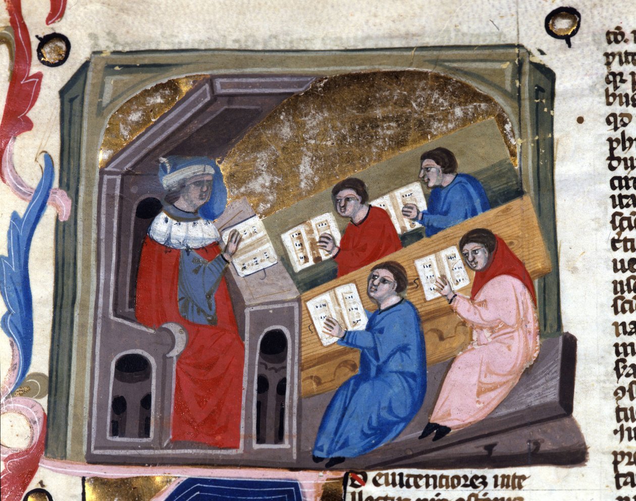 Egyetemi. 14. századi kézirat. Braidense Nemzeti Könyvtár. Milánó alkotó: Unknown artist