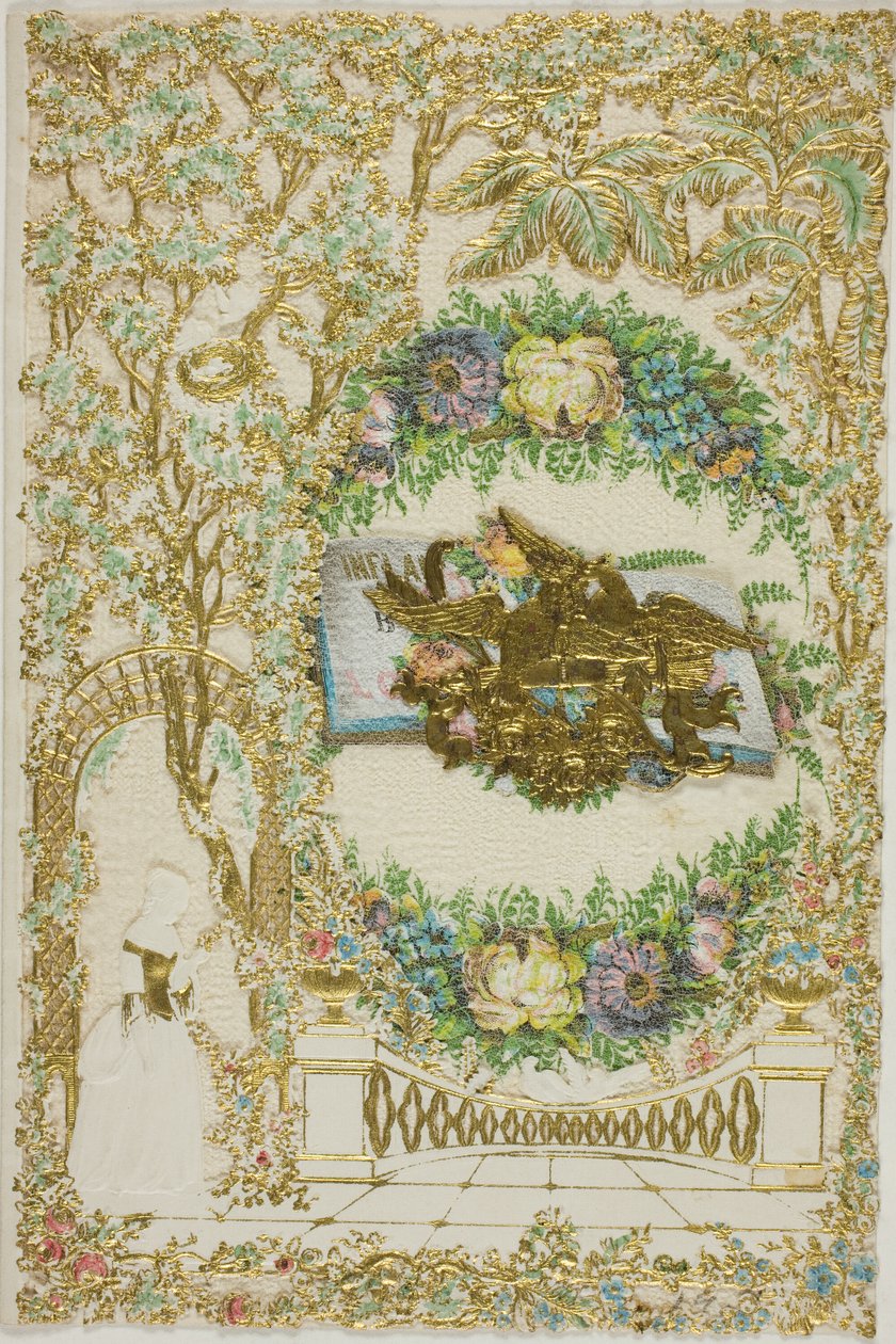 Cím nélkül Valentine (Nő a kertben) alkotó: Unknown artist