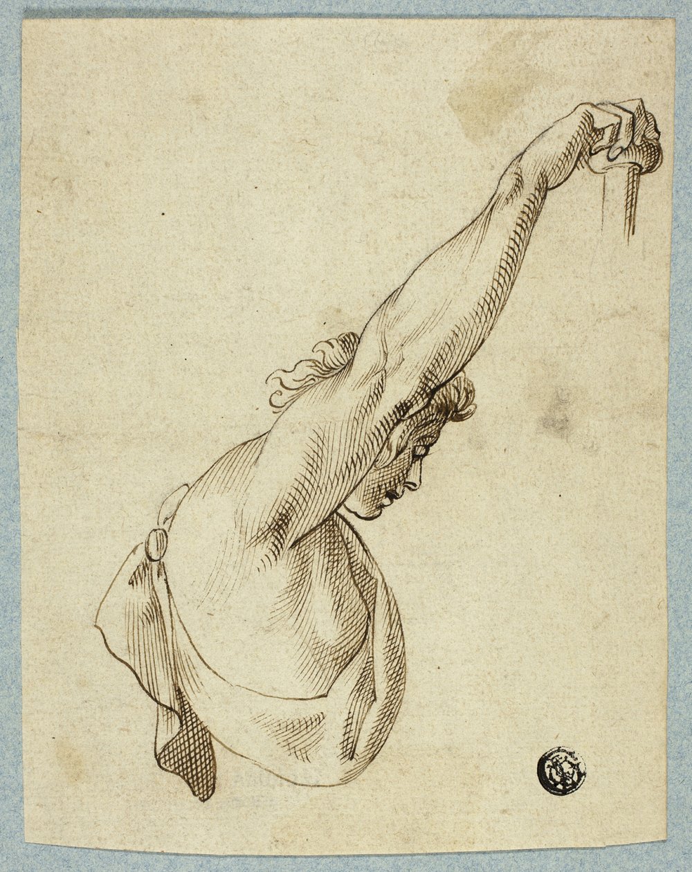 Felsőtörzs felnyújtott karokkal alkotó: Unknown artist