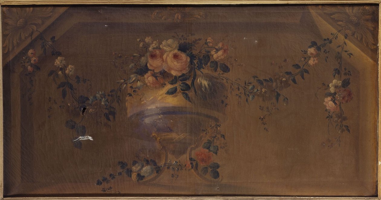 Virágváza egy fülkében. 1769 és 1789 között (olaj, vászon) alkotó: Unknown artist