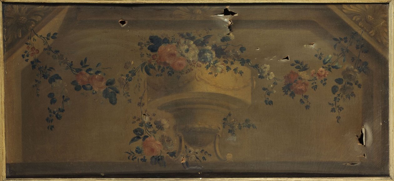 Virágváza egy fülkében. 1769 és 1789 között (olaj, vászon) alkotó: Unknown artist
