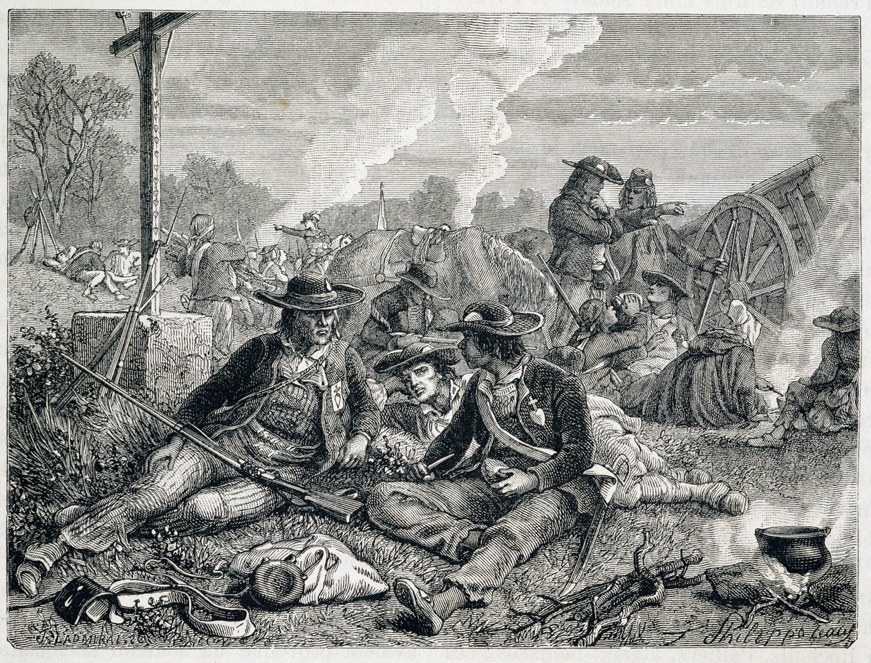 Vendeai felkelők - metszet alkotó: Unknown artist