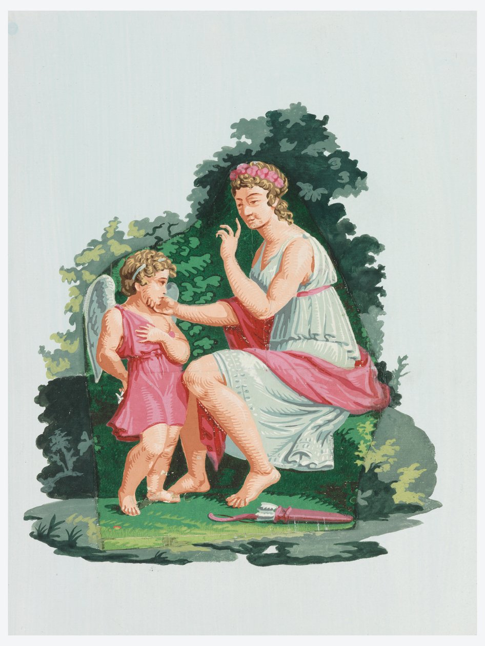 Vénusz figyelmeztető Ámor alkotó: Unknown artist