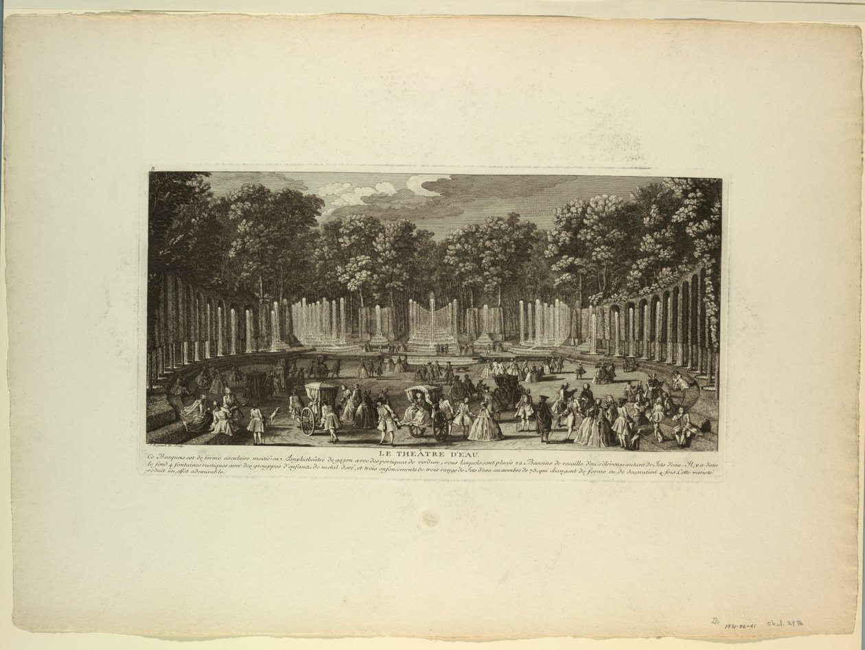 Versailles, kertek, vízi színház alkotó: Unknown artist