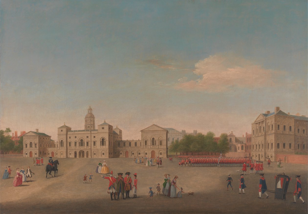 Kilátás a Horse Guards-ra és a Whitehallra alkotó: Unknown artist