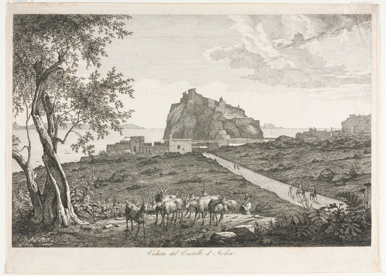 Kilátás a Castellora, Ischia alkotó: Unknown artist