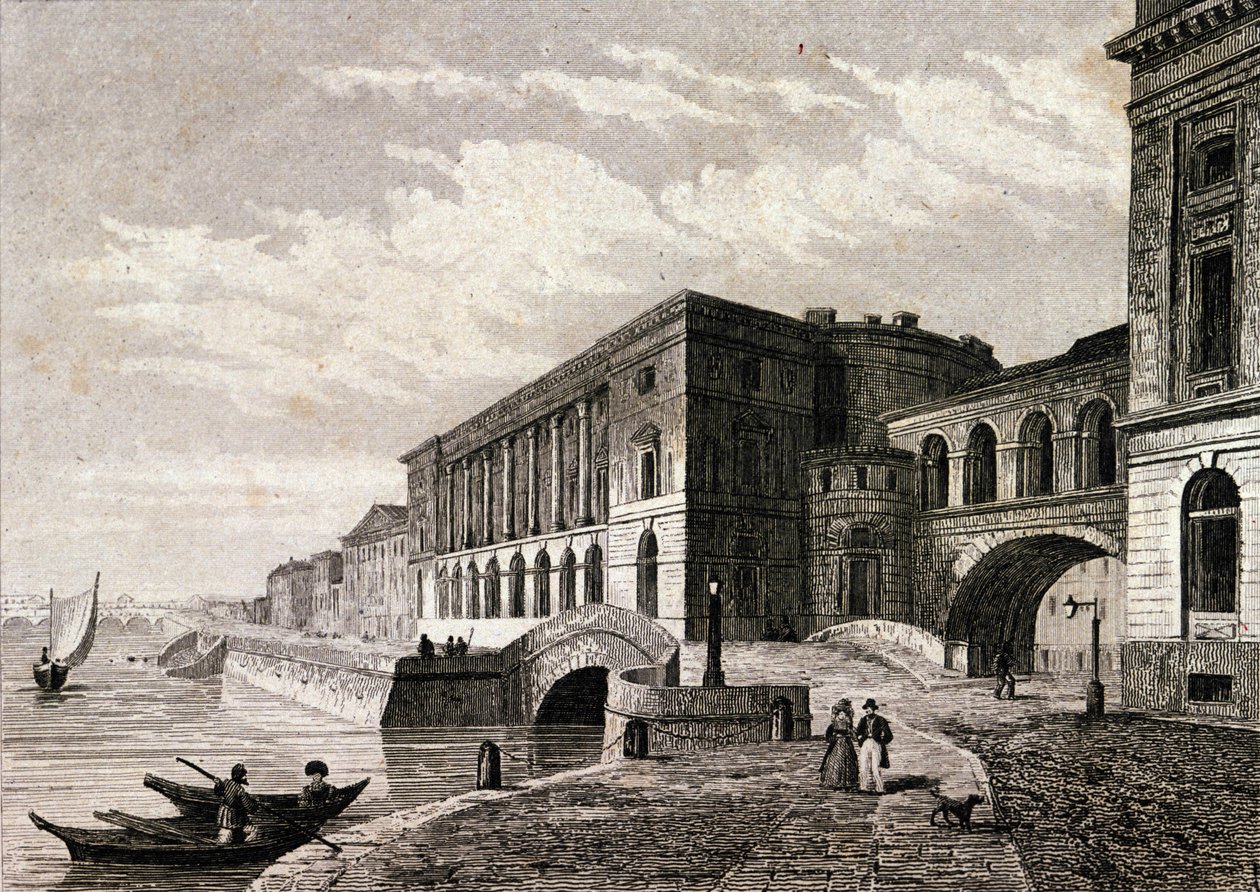 A Szentpétervári Színház látképe 1828-ban. alkotó: Unknown artist