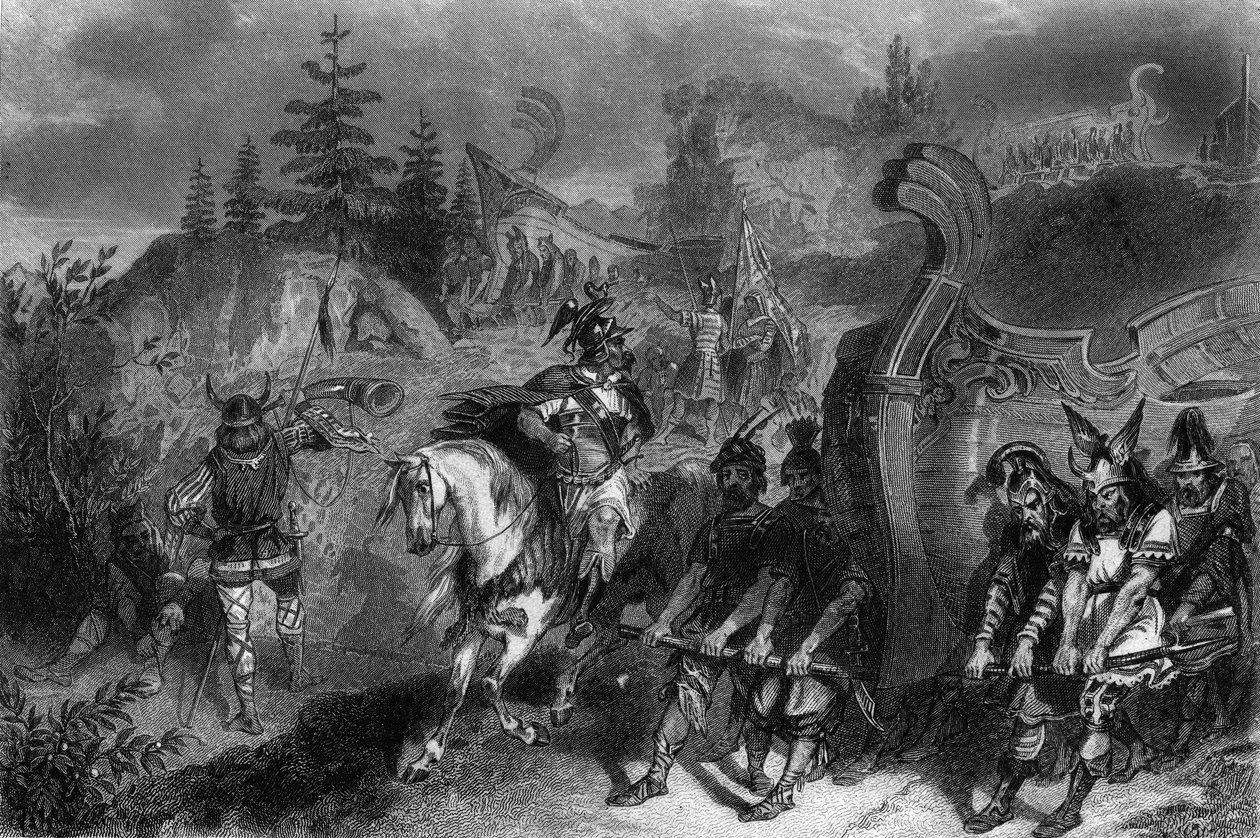 Viking flottát szállítottak a Földre. Van Tenac: „A haditengerészet általános története” című könyvében alkotó: Unknown artist